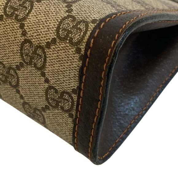 GUCCI Sherry Line GG Clutch Bag/Second Bag, Brown, Unisex - Picture 4 of 13